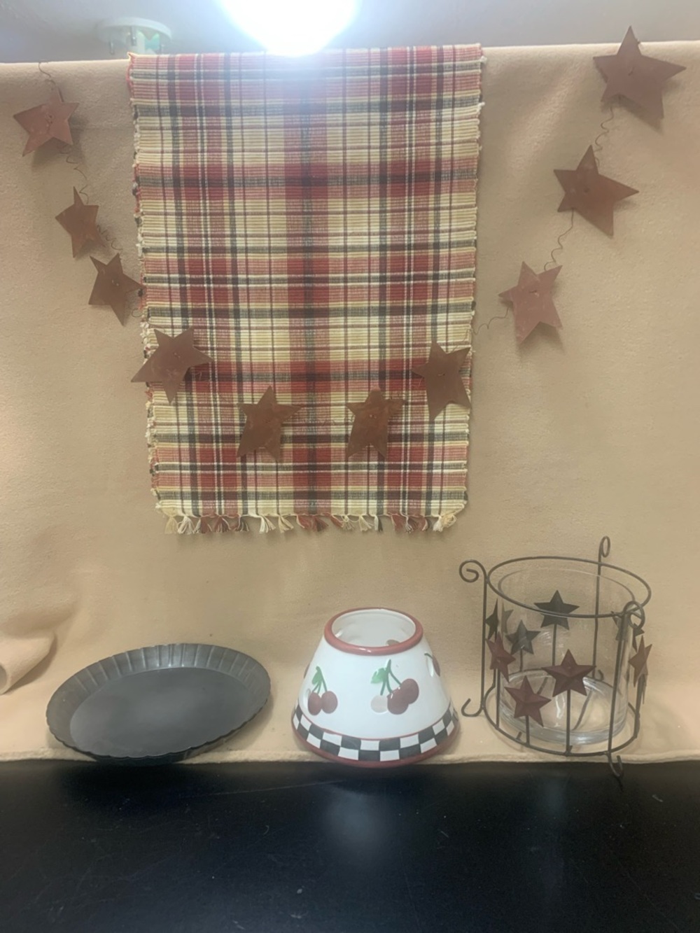 Rustic Red Plaid Decorative runner and other Home Accents